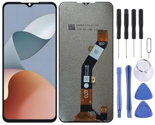 Cell Phone Replacement Accessories for ZTE Blade A54 LCD Screen with Digitizer Full Assembly (Black) Spare Part