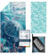 Giyim Strandtuch XXL - 180 x 100 cm Mikrofaser Handtuch mit Tasche, Saugfähig und Schnell Trocknende Strandhandtuch, Weiches & Leichtes Beach Towel für Strand, Schwimmen (Schildkröten)