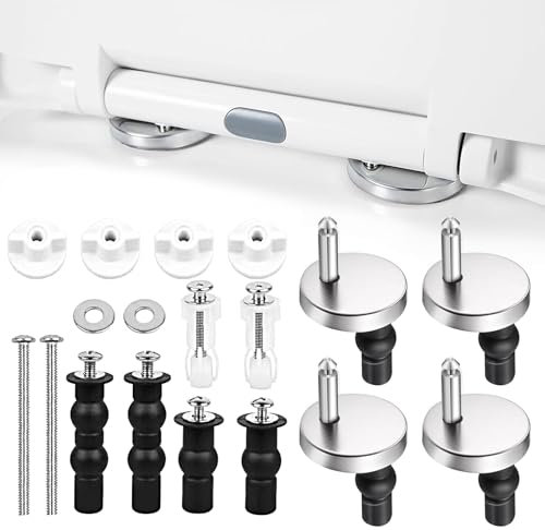 WC Sitz Befestigungs Set, Toilettensitz Behoben Schraube Universal Toilettensitzbolzen, Zubehör für Toilettensitzschrauben, Ersatzteile für Toilettensitze Geeignet für die Meisten Toiletten