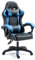 Home Treats Gaming Chair BLUE Recliner with Adjustable Height, Lumbar Support Padded Cushion, Racing Bucket Seat With Headrest Ergonomic Office Chair Perfect For Home Office, Computer Chair (Blue)