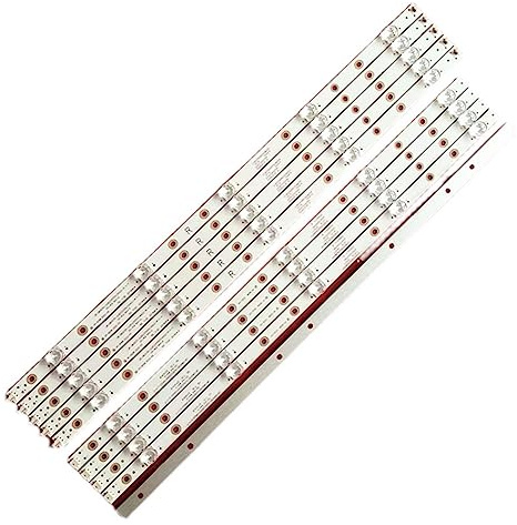 TVKSIPAR Led-hintergrundbeleuchtung Streifen 5 + 5 Lampe Fit for PHILIPS 55 TV 55PUS6754 LB-GM3030-GJ0D22555X10AN22-R 55pus7304/12 55pus6704 55PUS7394 55PUS7504