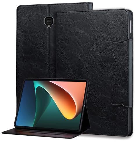 Mldjomid Funda para Tableta Samsung Galaxy Tab S4 10.5 Pulgadas 2018 (SM-T830/T835) Funda Protectora, Funda de Cuero PU con Ranura para Tarjetas y función de Soporte Flip Case Cover - Negro
