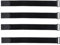 4 Pieces Elastic Straps with Velcro Fasteners, Non-Slip Stretchy Velcro Tape Multipurpose Self-Adhesive Straps for Hoses Cables Bike Luggage Camping Yoga Mats Black