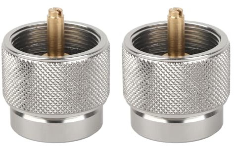 equlup 2Pcs Camping Herd Adapter Propan Tank Gas Adapter Konverter Eingang EN417 Ventil Ausgang Zylinder Kanister Adapter