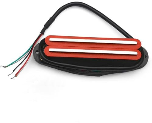 Steg-Tonabnehmer Twin Blade Dual Rail Humbucker Double Coil Pickup Für ST E-Gitarre Ersatz Professionelles Gitarrenzubehör