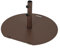 RELAX4LIFE Base Sombrilla Terraza Exterior con Asa y 2 Ruedas, Soporte para Sombrilla de 22,5 kg para Poste de Φ40-50mm, Base de Parasol de Metal con Pies Ajustables para Jardín, Balcón (Redondo)