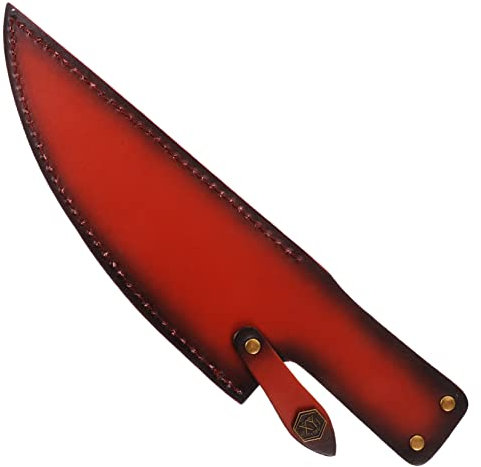 FUNOMOCYA Estuche De Cuchillos De Piel Para Cocina De 8 Pulgadas, De Cuchilla Seguro y Reutilizable, Funda Para Cuchillos De Cocina Práctica y Protección Para Uso Doméstico