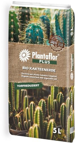 Plantaflor Plus Bio Kakteenerde 5 Liter (1x 5 Liter)