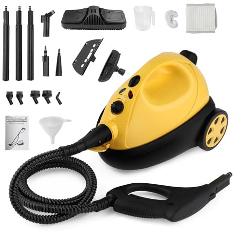 LEADZM Dampfreiniger, Mehrzweck-Dampfreiniger für Sofas mit 19 Zubehörteilen – gegen Flecken auf Fenstern, Betten, Matratzen, Teppichen, Autos und in Küchen