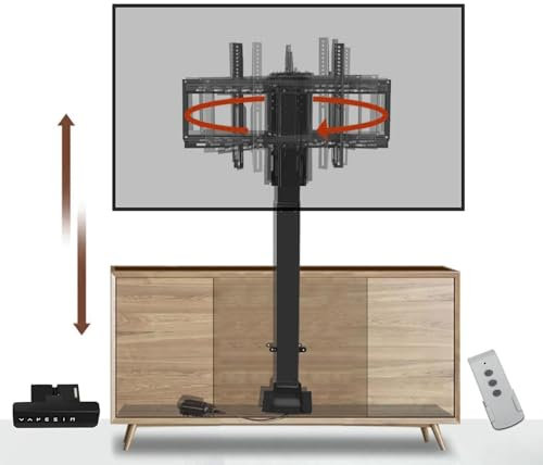 Supporto Tv Elettrico Con Rotazione Di 360° A Sinistra E A Destra, Nascosto Nell'Armadio, Adatto Per Schermi Led Da 26 A 70 Pollici, Con Carico Di 60 Kg/132 Libbre, Un Colore, Tv Da 26 A 70 Pollici
