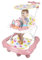 Trotteur Bebe Marcheur D'apprentissage Assis-Debout, Apprentissage de la Marche, Cadeau Bébé Dès 9 Mois - Garçon Fille Evolutif 3 en 1,62 * 68 * 36-81cm -Rose