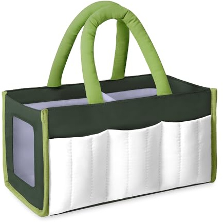 LoDrid Tragetasche Kompatibel mit Toniebox 2/1, Grün | Nur Tasche, 10,6'' x 5,5'' x 5,5'' (26,9 x 14 x 14 cm), Organizer Tasche