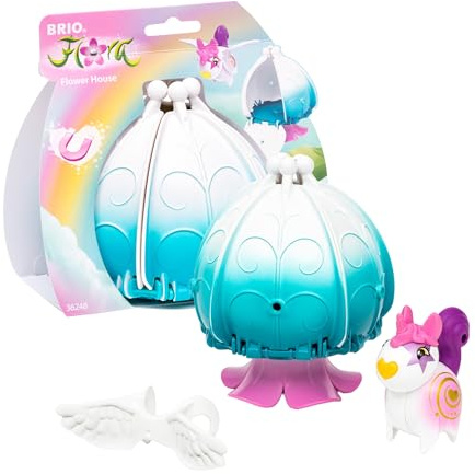BRIO Flora - Einhorn Iris Blumenhaus - Spielzeug für Mädchen und Jungen, ab 3 Jahren, Geschenk für Mädchen und Jungen - 36248