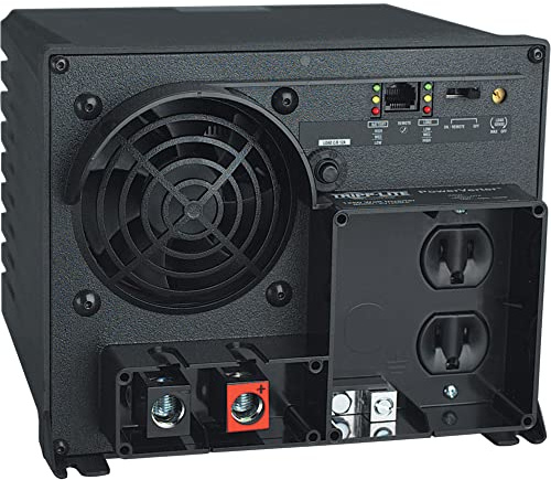 Tripp Lite Power Industrial Inverter, 2000W, 12VDC, 120V, RJ45, 5-15R 2-Outlets for RVs,Trucks, Fleet Vehicles & Emergency Vehicles, 1 Year Warranty (PV2000FC)