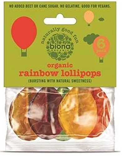 BIONA Organic Fruit Lollies - No Added Sugar 6lollie (Pack of 16)