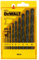 DeWalt - Série 338 HSS-R DIN Jobber Foret à métal (Lot de 10) Taille unique Multicolore - DT5911-QZ