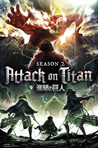 Close Up Attack On Titan Poster Season 2 Key Art (61cm x 91,5cm) + 1 Traumstrand Poster Insel Bora Bora zusätzlich