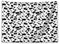 ABAKUHAUS Tier Wandteppich, Graphic Black and White Fur Inspired Animal Skin Print Texture Illustration, aus Weiches Mikrofaser Stoff Wand Dekoration Für Schlafzimmer, 150 x 110 cm, Weiß und Schwarz