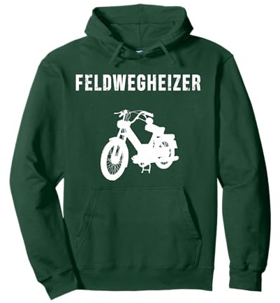 Moped Feldwegheizer Landjugend Dorf spekulieren fahren Pullover Hoodie