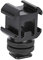 Adaptador de montaje de tres zapatas de frío y caliente, 1/4 '' de doble capa con montaje de tornillo Monitor de cámara Micrófono Flash Soporte de montaje de zapata para varias cámaras