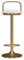 65-80cm Barhocker Barhocker Stuhl Gold Eisen Beine Fußstütze und Rücken Drehsitz Esszimmerstuhl Höhenverstellbar für Kitchen Pub Café, Max. Laden Sie 440lb
