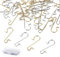 Sweelov 200 Haken Baumhaken Edelstah Kugelaufhänger Gold & Silber Xmas S-Haken in der Schachtel Für Deko Weihnachtskugeln Weihnachtsbaum