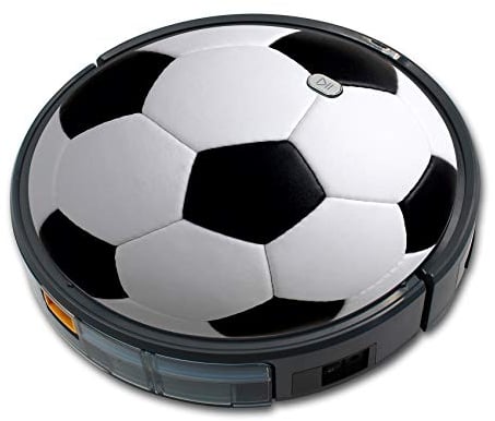 Finest Folia Folie Cover für Staubsauger Saugroboter Aufkleber Schutzfolie Skin für Staubsaugerroboter Roboter Selbstklebend Passgenau (Fußball, (RX019) Für Tesvor X500)