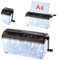 MAX A6/A4 Mini Portable Hand Shredder - 23CM File Width, Desktop Paper Shredder for School & Office