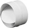 Boomerangg Connector with Backdraught Shutter 100mm 4 inch Non-Return Damper Flap to Connect Duct Pipe or Flexible Ducting Hose