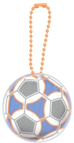 moses. Unisex Jugend Bunter Glimmis Reflektor Beidseitig reflektierender Sicherheitsanhänger im Fußball Design, Normal, Bunt