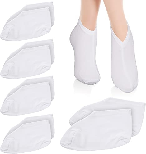 Sibba 5 Paar Feuchtigkeitsspendende Socken über Nacht kosmetische Feuchtigkeitsspendende Socken für Damen und Herren Lotion Socken Spa über Nacht Absorbiert für Trockene rissige Füße