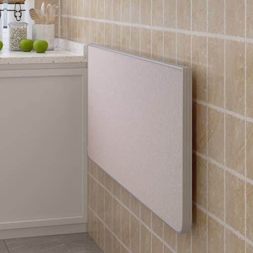 LUNEZY Tavolo da Lavoro Pieghevole Bordo in Lega di Alluminio Tavolo Pieghevole per Montaggio a Parete Tavolo da Parete per scrivania a ribalta Perfetta aggiunta a Home Office/Lavanderia/