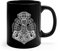 Wikinger Tasse In Schwarz Beidseitig Bedruckt - Thors Hammer Mjolnir Kaffeetasse Mit Nordischen Runen - Viking Dekoration