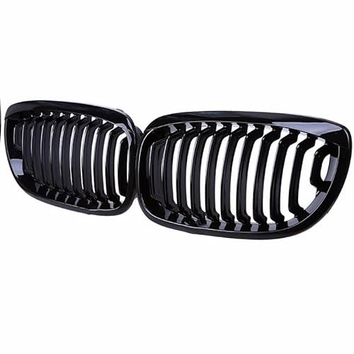 Für B&MW 3er E46 Coupé Cabrio 2003 2004 2005 2006 Facelift 1 Paar Auto vorne Niere Center Racing Grills Gloss Black Grille Front Kühlergrille