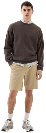 Gap Essential Herren-Shorts, 23 cm, Khaki, Größe 34, Kultiges Khaki, 50