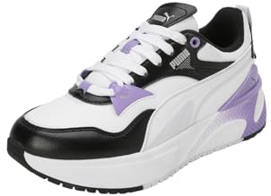 PUMA Damen R78 Disrupt Sneaker, Black-Silver Mist-Lavender Alert, 38 EU