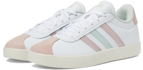 adidas Ultradream DNA pour femmes, Blanc/vert lin métallisé/rose sable métallisé, 7 Big Kid