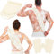 Anezus Peeling-Rückenreiniger, Badehandschuhe, Duschtuch mit Körperpeeling-Handschuhen für Rückenreiniger, Entfernung abgestorbener Haut (Beige)