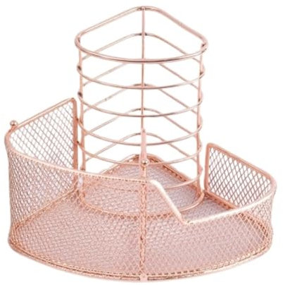 Organisateur de Bureau Organisateurs De Bureau Et Accessoires, Organisateur De Bureau, Porte-crayons Pour Fournitures De Bureau À Domicile Rangement Fourniture Bureau ( Color : Rose gold , Size : 14.8