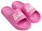 Barbie Schlappen Damen Badeschuhe Slides - Sandalen Damen Sommer - Beachwear Bademode Sommer (Pink, EU Schuhgrößensystem, Erwachsene, Numerisch (von/bis), M, 41, 42)