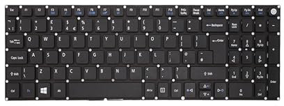 WIKIPARTS New Non Backlit UK Layout English Laptop Keyboard Replacement For ACER Aspire 3 A315-21 A315-41 A315-31 A315-32 A315-51 A315-53 Keyboard