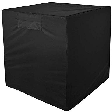 PEKLOKIW Plastic Storage With Lid Net Outdoor Air Cover Fan Cover Cover Conditioner Protective Housekeeping & Organizers (Black, One Size)