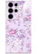 ONEFLOW Coque de protection pour Samsung Galaxy S24 Ultra - Aspect floral - Avec protection de l'appareil photo - Fine - Motif floral - Roses et lilas