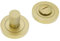 Infinity Decor Modern Style Knurled Textured Bathroom Privacy Thumb Turn with Emergency Release Toilet WC Latch Lock Satin Brass Finish for Interior Exterior Toilet Doors