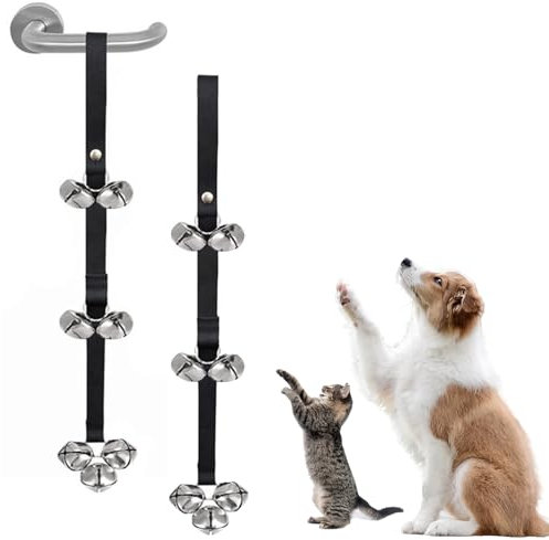 Shatore 2pcs Dog Doorbell for Potty Training – Bells with Sound – Premium Dog Bells for Indoor & Outdoor Use – Ideal for Small, Medium & Large Dogs