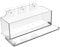 Iewroyt Window Planter Box Transparent Suction Cup Planter Acrylic DIY Wall 3x3x3in Decorative Clear for Home Office Balcony, Square