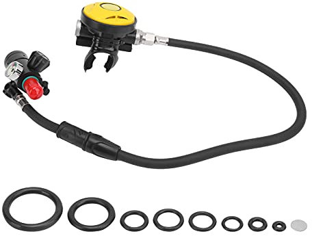 Grcfumo Ensemble de respirateur de plongée sous-Marine 1 pièce, Mini Bouteille de plongée, équipement de plongée sous-Marine DIDEEP avec soupape de décharge de Premier étage,