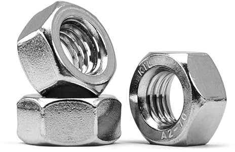 MINHER M6-1,0 Sechskantmuttern Edelstahl A2 V2A muttern DIN 934 (50 Stück)