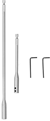 1/4 tum borrförlängning, spade borr sexkant förlängningssats, exakt 150 mm 300 mm borrförlängning med 2 sexkantiga nyckelnycklar för maskintillverkning, träsvarvning möbelkonstruktion