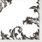 20 Servietten Luxury Black/Silver Ornamente edel schwarz/Silber Zeitlos 33x33cm